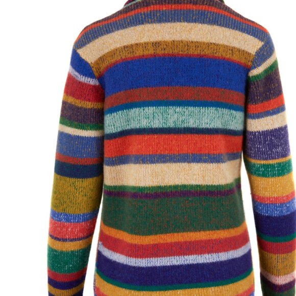 The Elder Statesman striped cashmere cardigan Size Small - Picture 2 of 13